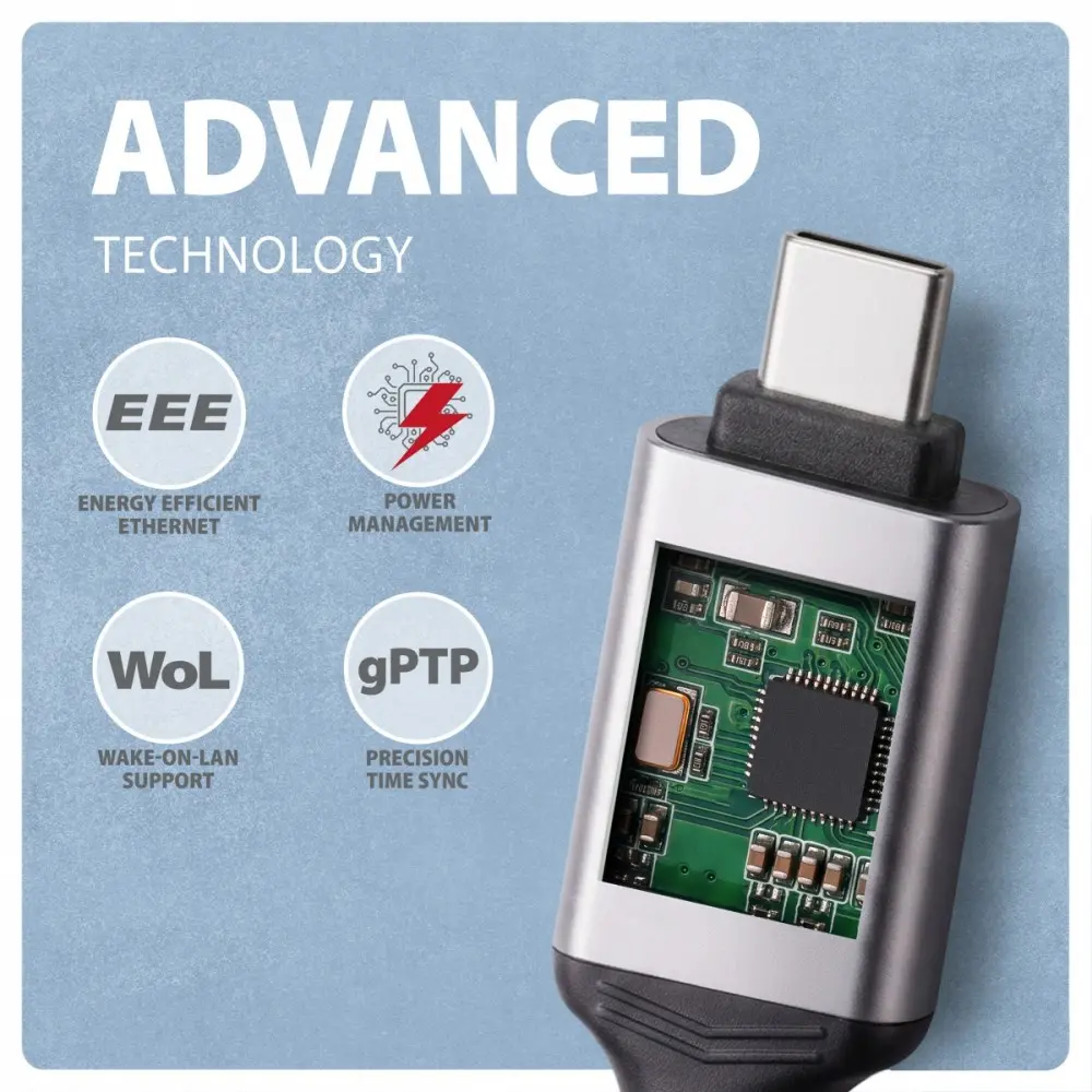 Сетевой адаптер Axagon ADE-CM50 USB-C Ethernet Photo 17