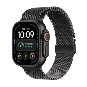Apple Watch Ultra 4 GPS + Cellular 49mm Black Titanium Case with Black Titanium Milanese Loop OLED 64GB watchOS