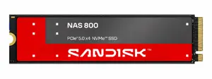 SanDisk NAS 800 960 GB M.2 NVMe Solid State Drive with PCI Express 5.0 Interface and 3D TLC NAND Memory