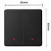Qoltec Smart 2-Gang Light Switch Wi-Fi Black Photo 9