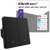 Qoltec Smart 2-Gang Light Switch Wi-Fi Black Photo 10