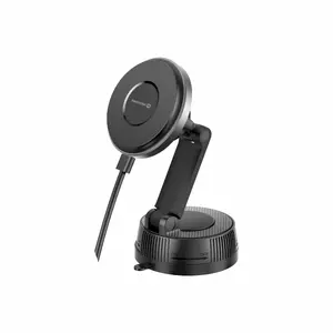 Swissten S-Grip E3 Car Holder with Wireless Charger up to 15W MagSafe Compatible Dashboard and Windshield Mounting
