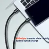 Swissten Textile USB-C to USB-C Cable Black Photo 2