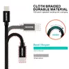 Swissten Textile USB-C to USB-C Cable Black Photo 3
