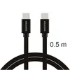 Swissten Textile USB-C to USB-C Cable Black Photo 6