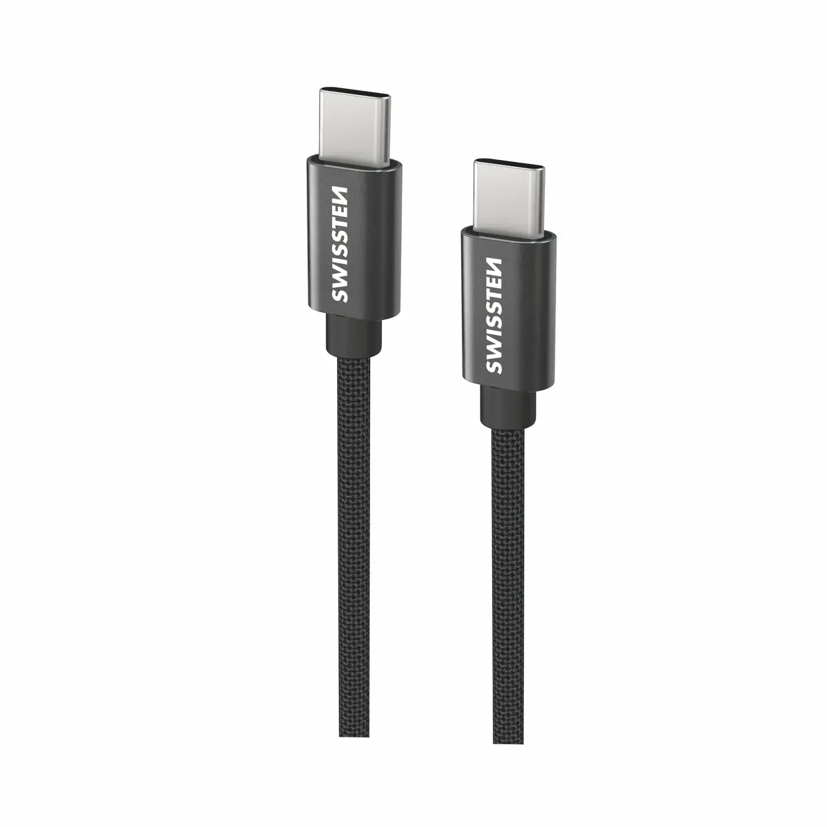 Swissten Textile USB-C to USB-C Cable Black Photo 7