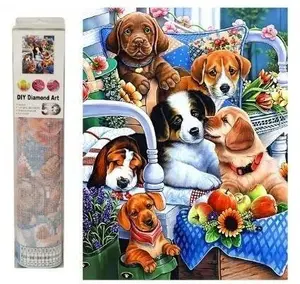 Swede Diamond Painting Kit Pieski EDUKAMP