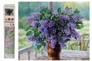 Swede Diamond Painting Lilacs in a Vase