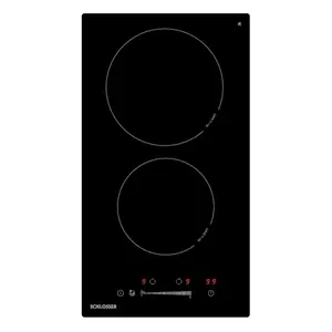 Ceramic hob Schlosser PR303 built-in with slide control, timer, overheating protection and residual heat indicator