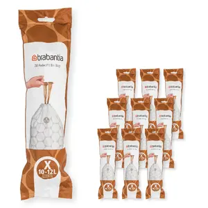 BRABANTIA Size X Bin Liners 10-12 L 200 Pieces