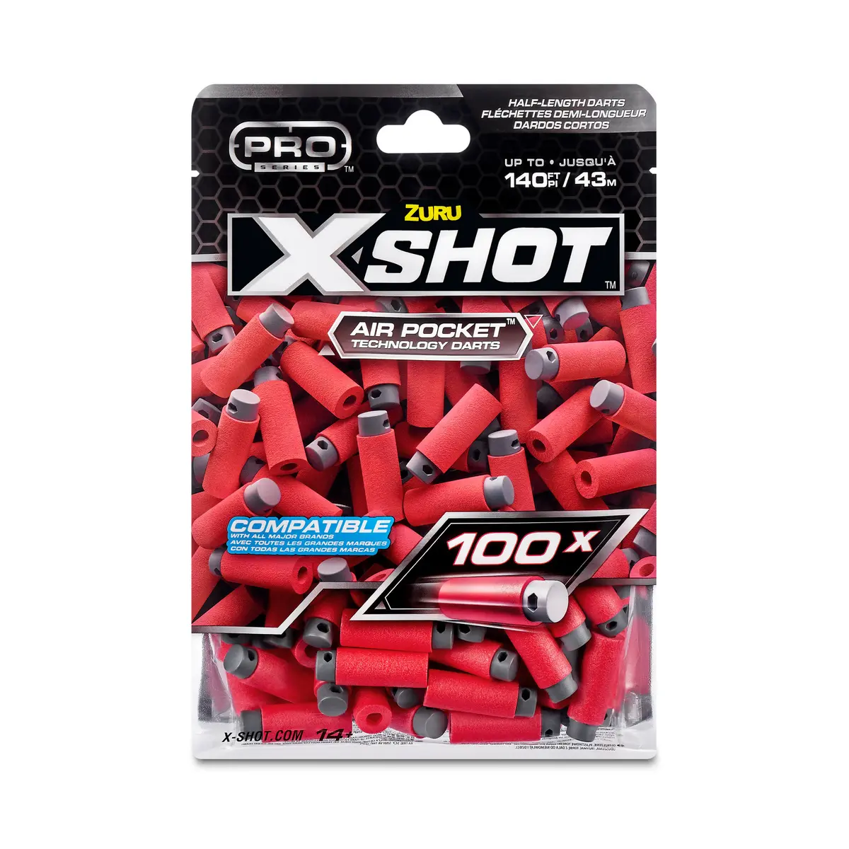 Zuru XSHOT Pro Series Bultu rezerves komplekts 100 gab Photo 3