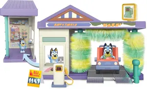 Moose Toys Bluey Car Wash Playset with Multicolour Plastic Design for Children from 3 Years