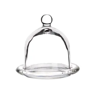 Galicja Glass container for lemon and lime 20402 smooth clear glass dishwasher safe
