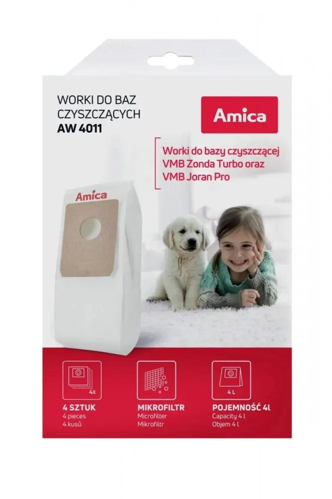 Amica AW 4011 putekļu saucēja maisiņu