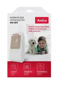 Amica AW 4011 putekļu saucēja maisiņu komplekts 4 gab. ar mikrofiltru