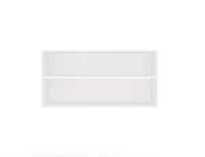 top e shop OPENO 100 WHITE Modulārais skapja plaukts pagarinājums 100 cm balta skaidu plātne matēta guļamistabai