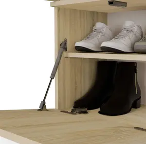 top e shop Drēbju skapis HAGA II 1SZ1W Sonoma ozols Brīvi stāvošs Moderns 5 durvju Veramas durvis TIP-ON sistēma Keskoksnes plātne Matēts
