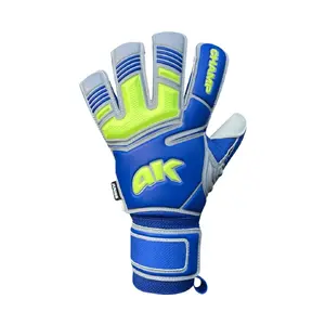 Вратарские перчатки 4Keepers Champ VII HB Junior - сине-флуоресцентный зеленый, размер 5