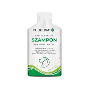 JM Sante Poliderm caring shampoo for dogs and cats for all coat types, 15 ml