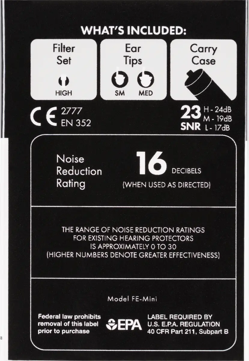 Fender Professional Hi-Fi Ear Plugs Photo 2