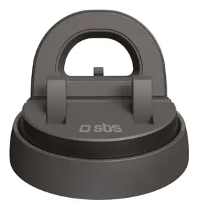 SBS Mobile TESUPPROUNDDASH Active Car Dashboard Mobile Phone Holder with Adhesive Pad and 360-Degree Rotation in Black