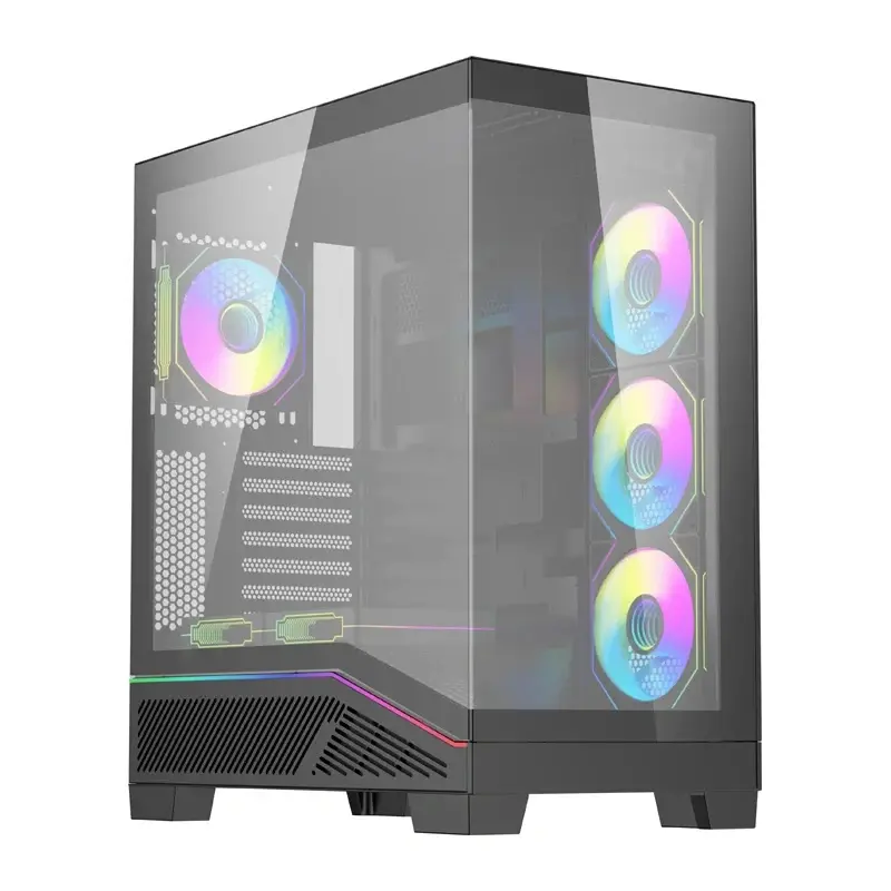 Корпус для компьютера DarkFlash K430 Черный с 6 вентиляторами Photo 2