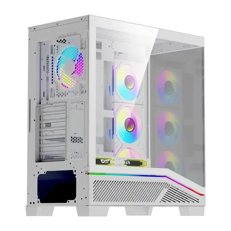 Компьютерный корпус Darkflash K430 Белый с 6 вентиляторами Photo 7