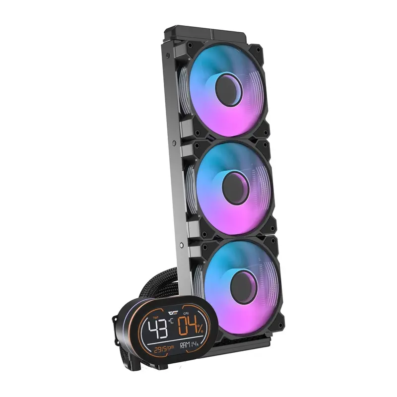 Жидкостный кулер darkFlash DH360D v2 для процессора черный Photo 2