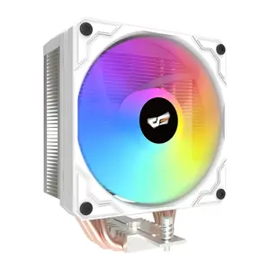 Башенный кулер для процессора DarkFlash M400 White TDP 200W 4 медные тепловые трубки 120мм PWM вентилятор цифровой дисплей ARGB