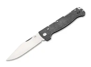 Складной нож Böker Plus Atlas Backlock Big 12C27 с клинком из нержавеющей стали 12C27 и прочной металлической рукоятью