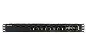 QNAP QSW-M5218-6F12T Managed L3 Network Switch with 12 10G Ethernet RJ-45 Ports and 6 SFP28 Ports 540 Gbit/s Switching Capacity 1U Black
