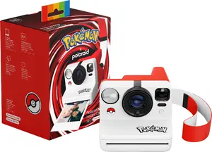 POLAROID Now Gen 3 Momentfotoaparāts Pokemon Pokeball Edition Melns, Balts, Sarkans ar litija jonu akumulatoru