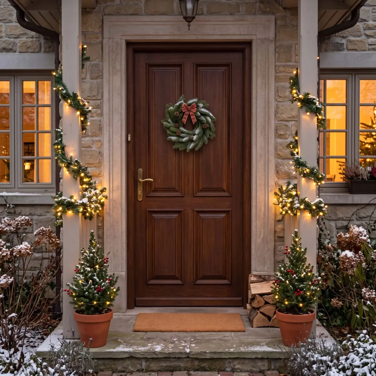 Springos CT0284 Fir Wreath 35 cm Photo 3