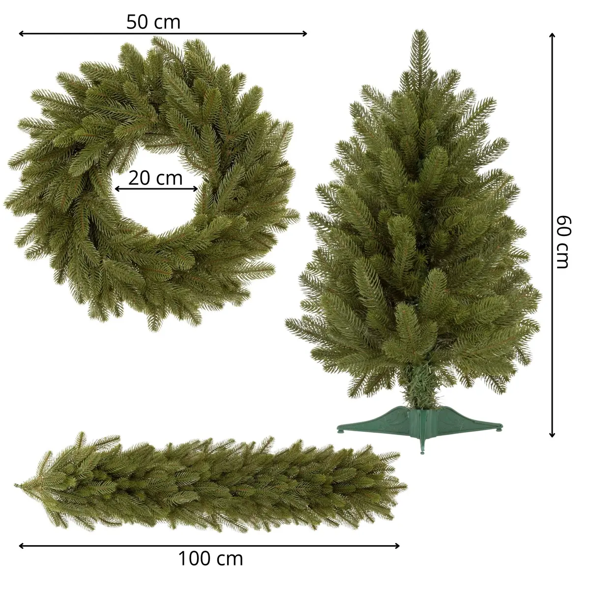 Springos Fir Set CT0287 Christmas Decoration Bundle Photo 7