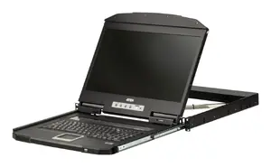 Стоечная консоль ATEN CL3700NW с 18.5-дюймовым LCD дисплеем Full HD, интерфейсами USB и HDMI, клавиатурой Nordic QWERTY, 1U