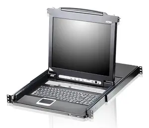 ATEN CL5708N Стоечная консоль 19 дюймов ЖК 1280 x 1024 QWERTY Нордическая USB Металл Пластик Черный 1U