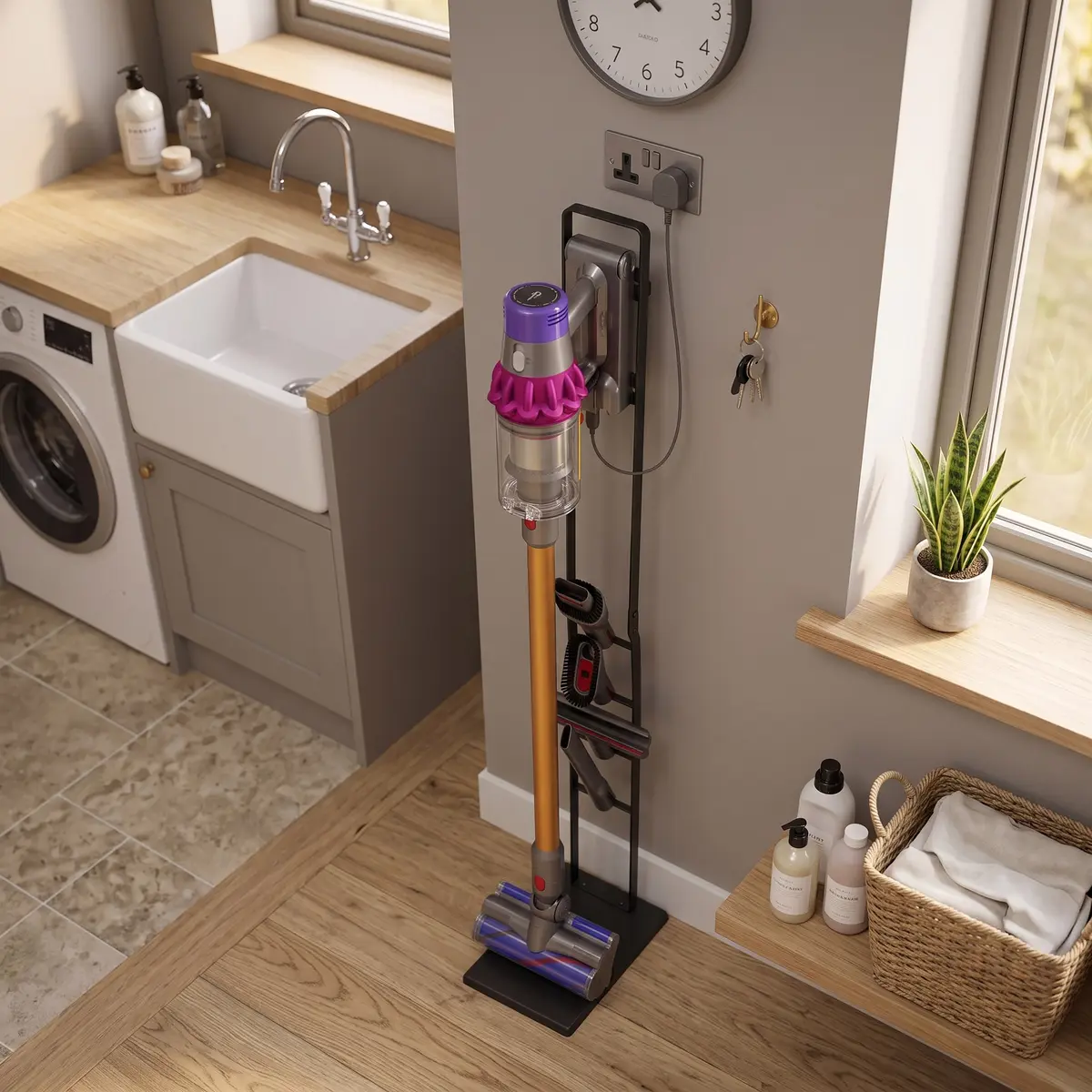 Springos HA7590 Universal Vacuum Cleaner Stand Photo 6