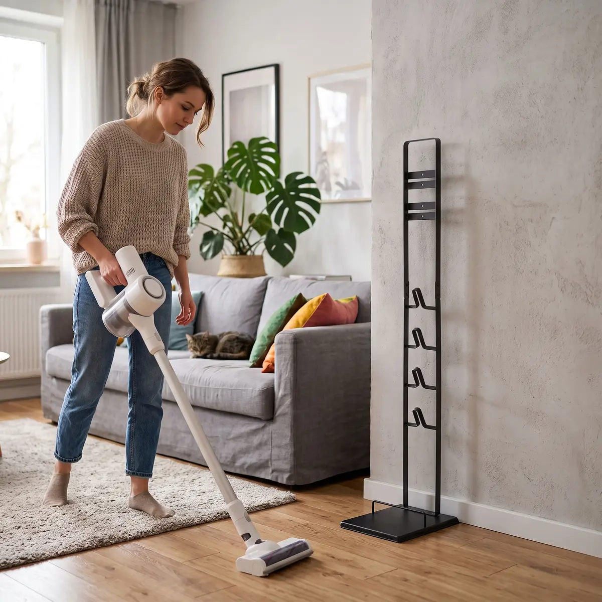 Springos HA7590 Universal Vacuum Cleaner Stand Photo 8