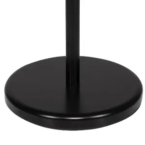 Springos Towel stand TS0005, black matte metal, 3 independent rotating arms, stable base