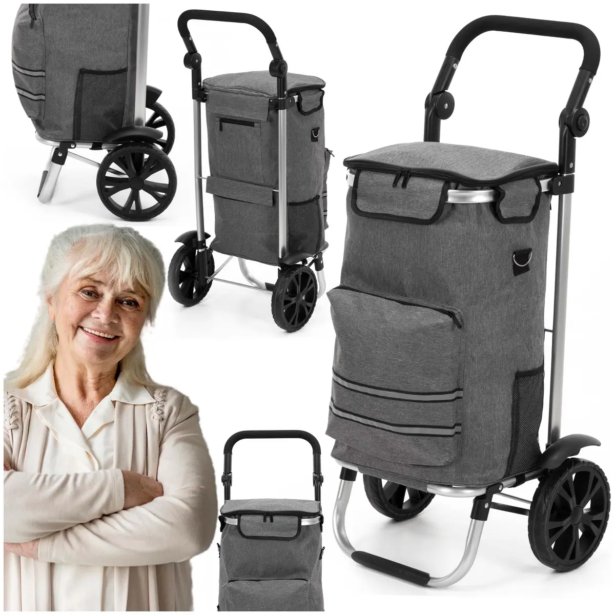 Shopping cart Springos HA7585 Photo 2