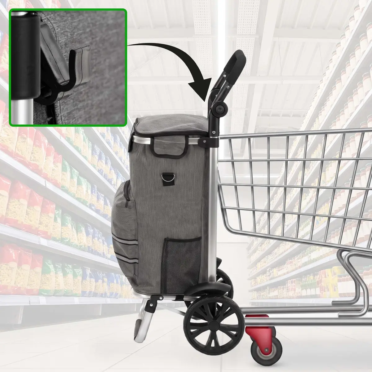 Shopping cart Springos HA7585 Photo 8