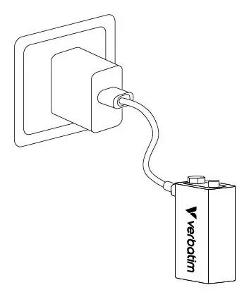 Verbatim 30251 9V USB-C Rechargeable Battery Photo 3
