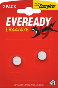 Щелочная батарейка-таблетка Energizer A76/LR44 Everyday 2 шт.
