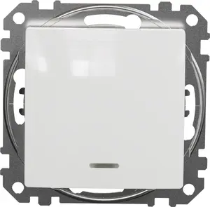 Schneider Łącznik krzyżowy Schneider Sedna Design SDD111107L z podświetleniem biały Design & Elements