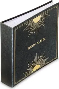 Фотоальбом Hama Mystic Sun Черный Золотой на 200 фотографий 10х15 см с сертификатом FSC