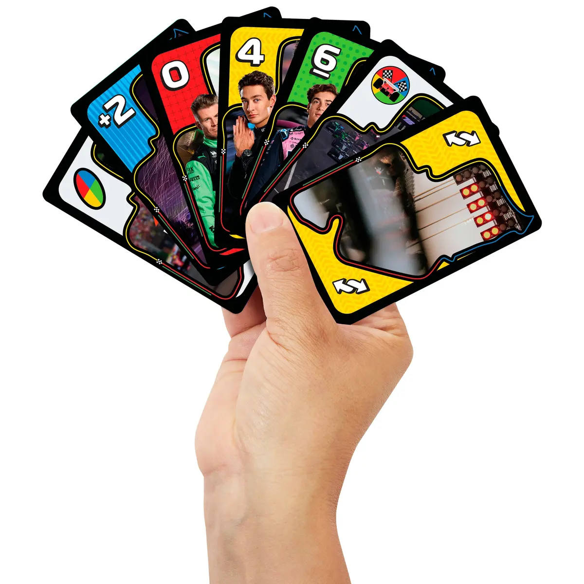 UNO F1 kāršu spēle no Mattel Photo 2