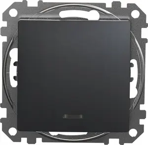 Schneider Electric Sedna Design SDD114106L Staircase Switch with LED Illumination Anthracite Black