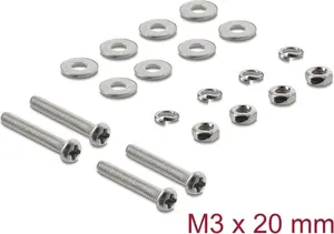 Delock M3 x 20 mm Fan Screws Set 20-Piece