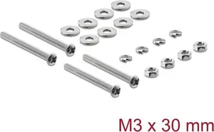 Delock M3 x 30 mm Fan Screws Set, 20 pieces