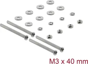 Delock M3 x 40 mm Fan Screws Set 20 pieces